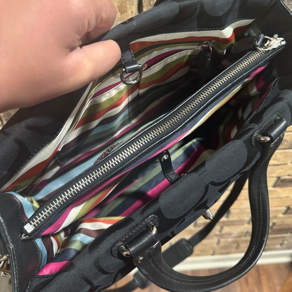 Coach Hampton Legacy Signature Canvas Monogram Laptop Bag - Picture 6 of 11